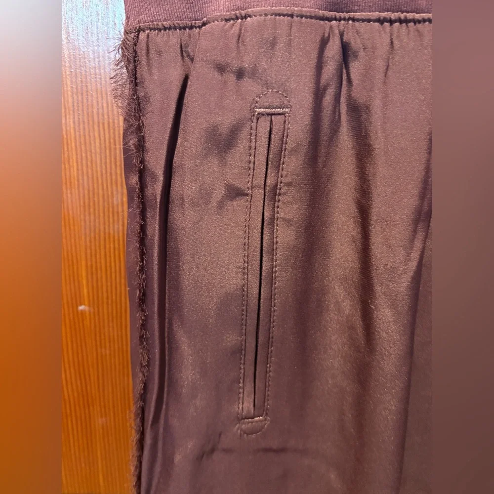 ATM Silk Charmeuse Frayed Trim Joggers - NEW! - Picture 10 of 17
